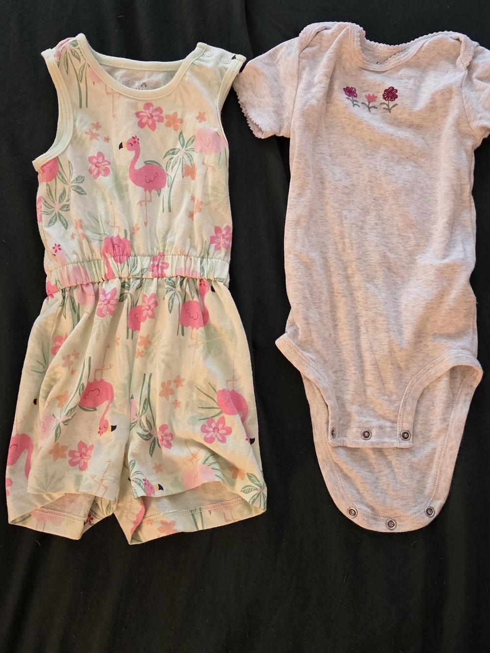Garanimals Flamingo Outfit And 1 Carters Onesie 18 MONTHS